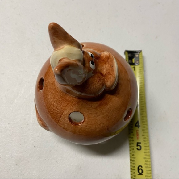 Cartoon Vtg Brown Horse Tea Light Holder Ceramic Folk art Equestrian Home Candle - Picture 6 of 14